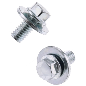 Parafuso Sextavado c / Flange + Anilha M6 (chave-8mm 10 / un) BOLT MOTORCYCLE HARDWARE 