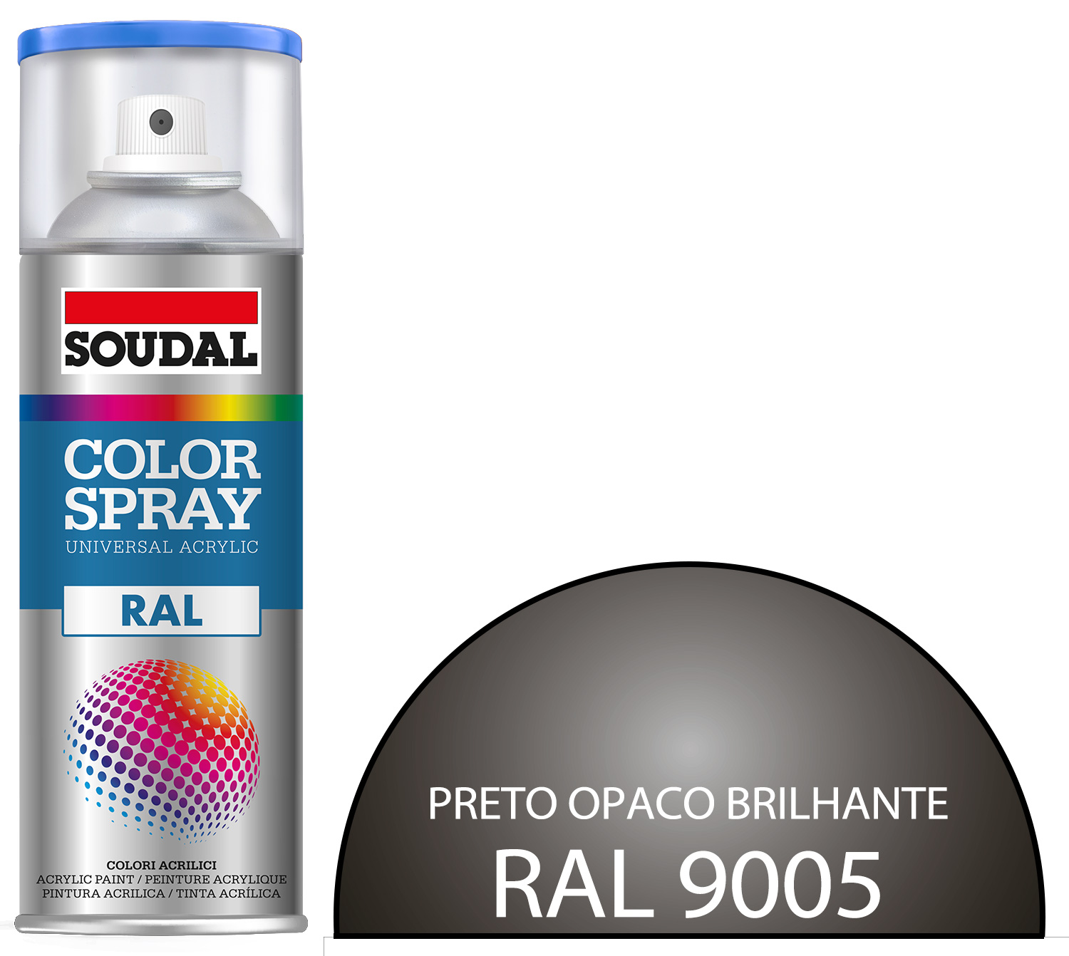 Tinta Spray CORES RAL SOUDAL 