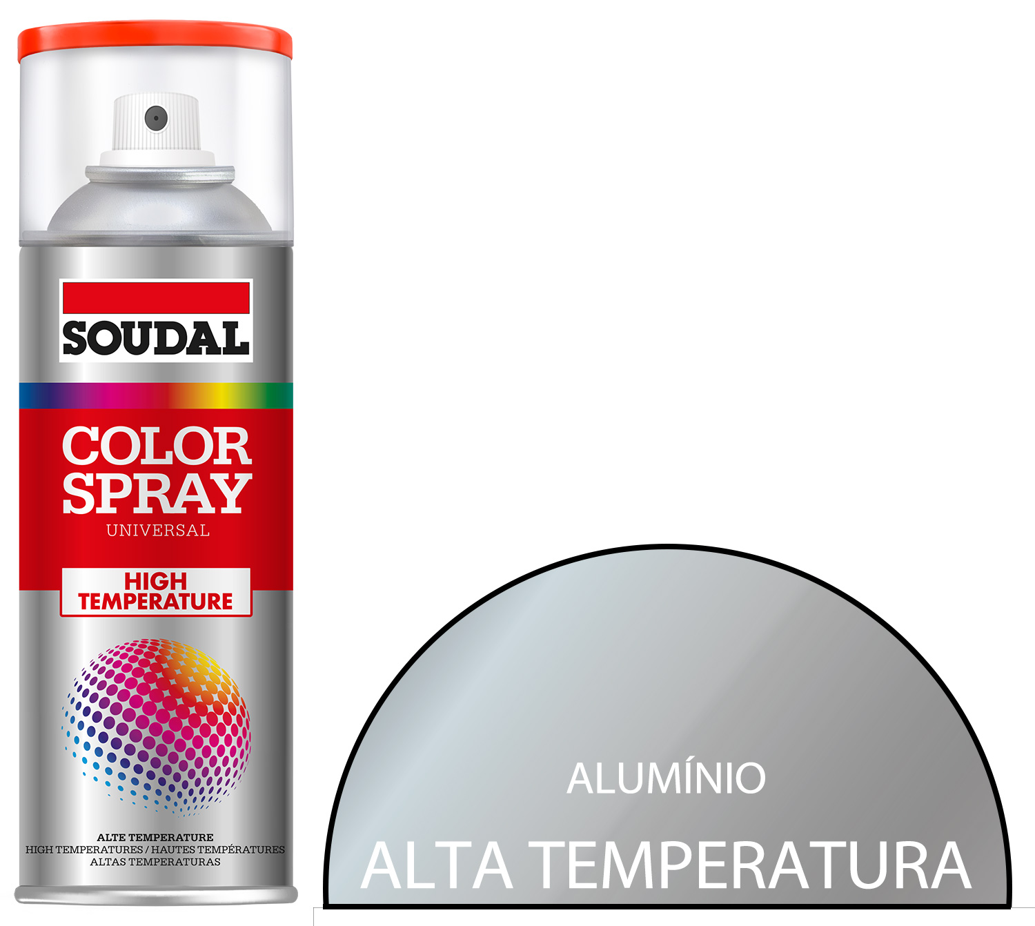Tinta Spray ALTA-TEMPERATURA SOUDAL 