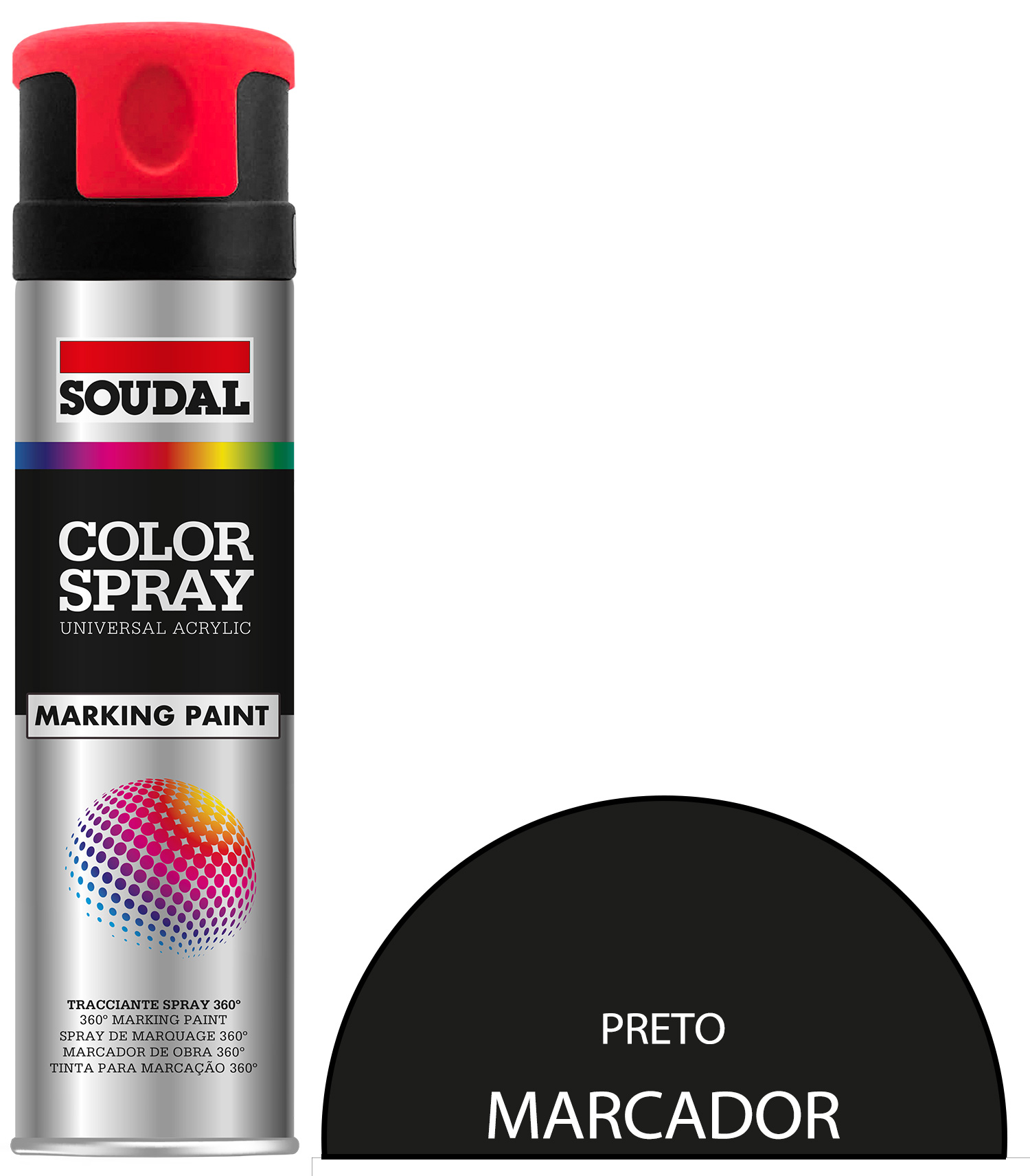 Tinta Spray MARCADOR SOUDAL 