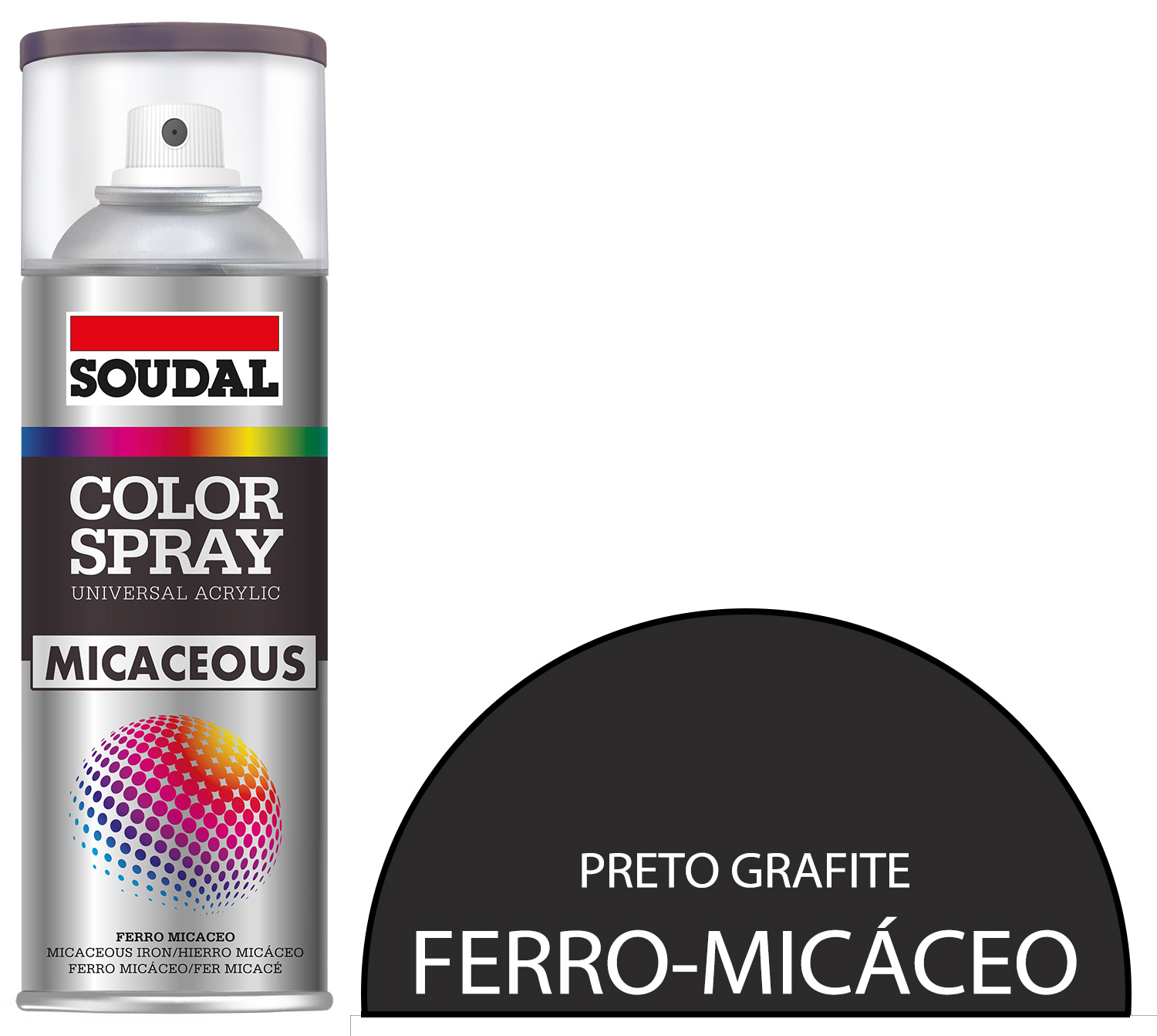 Tinta Spray EFEITO FERRO-MICÁCEO SOUDAL 