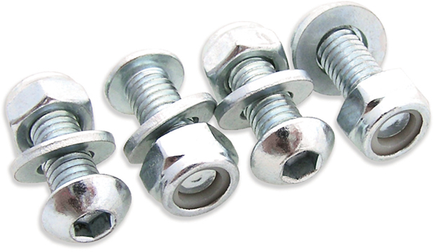 LICENSE PLATE BOLTS / NUTS 4 / PK BOLT MOTORCYCLE HARDWARE 