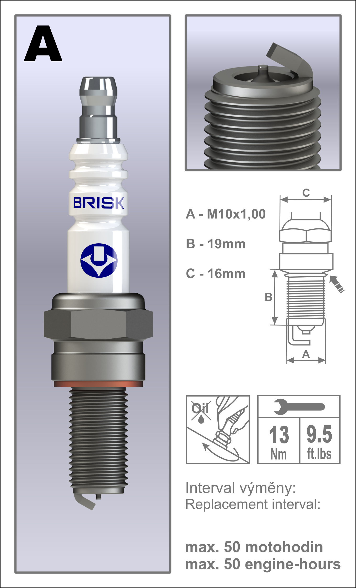 Vela IRIDIUM RACING AR10IR-OE BRISK 