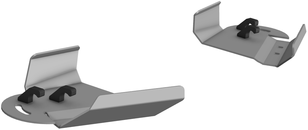 Proteção de Triangulos Trás Aluminio CROSSPRO 