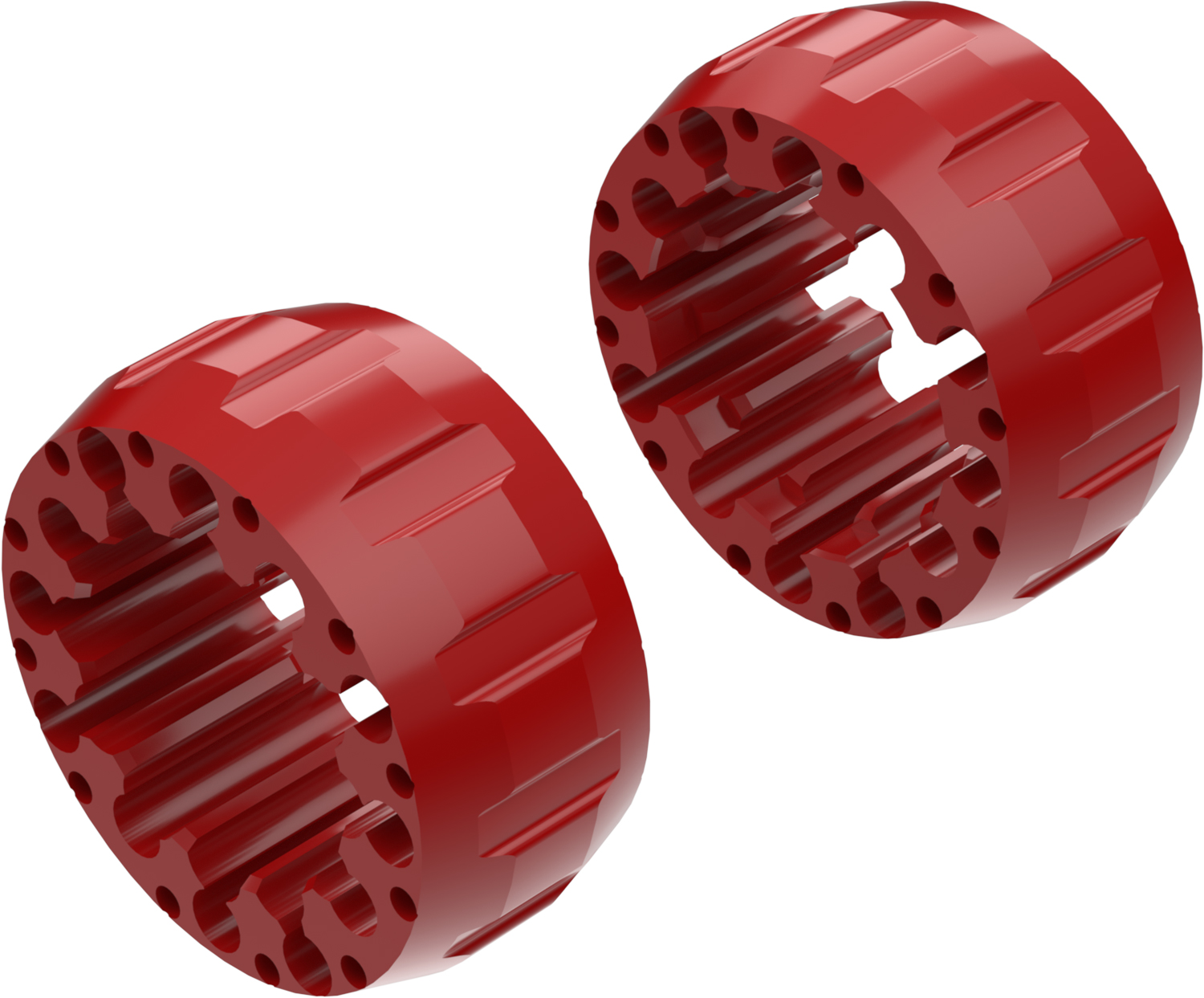 Alargadores de Roda Modelo A 65mm (Sem pernos) Vermelho CROSSPRO 