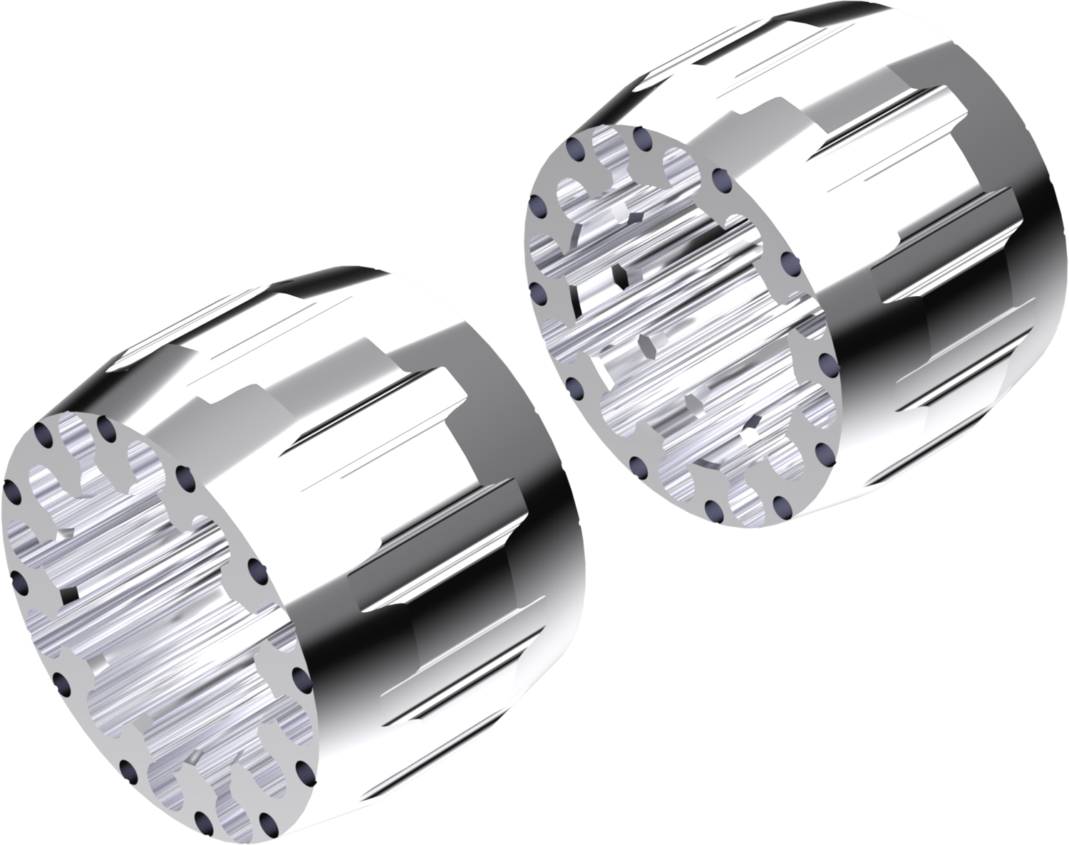 Wheel Spacers Model A 100mm (Without bolts) Polish CROSSPRO 