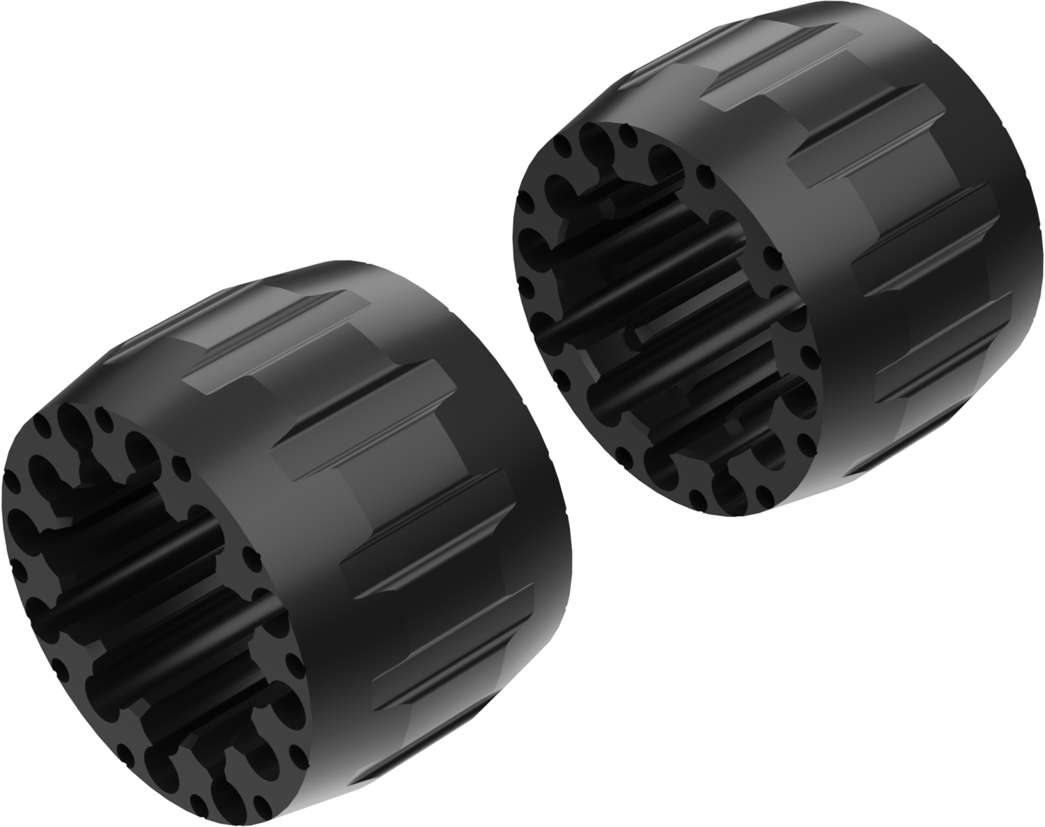 Wheel Spacers Model A 100mm (Without bolts) Black CROSSPRO 