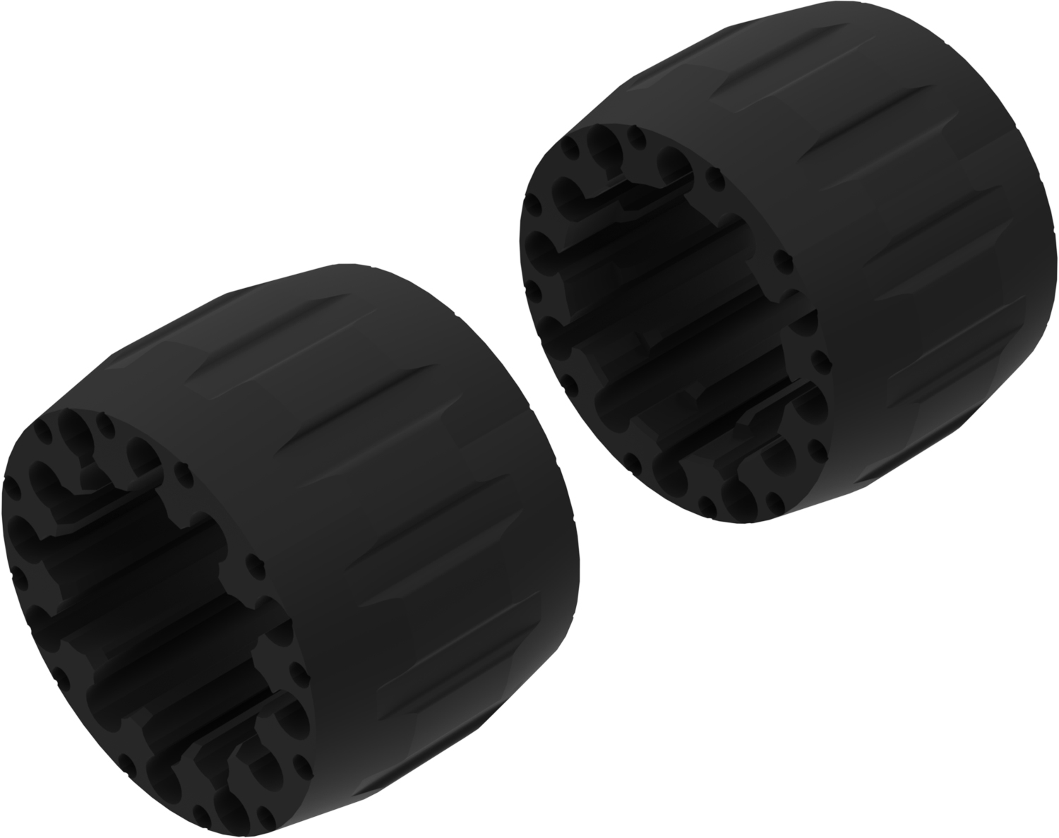 Alargadores de Roda Modelo A 100mm (Sem pernos) Preto Textur CROSSPRO 