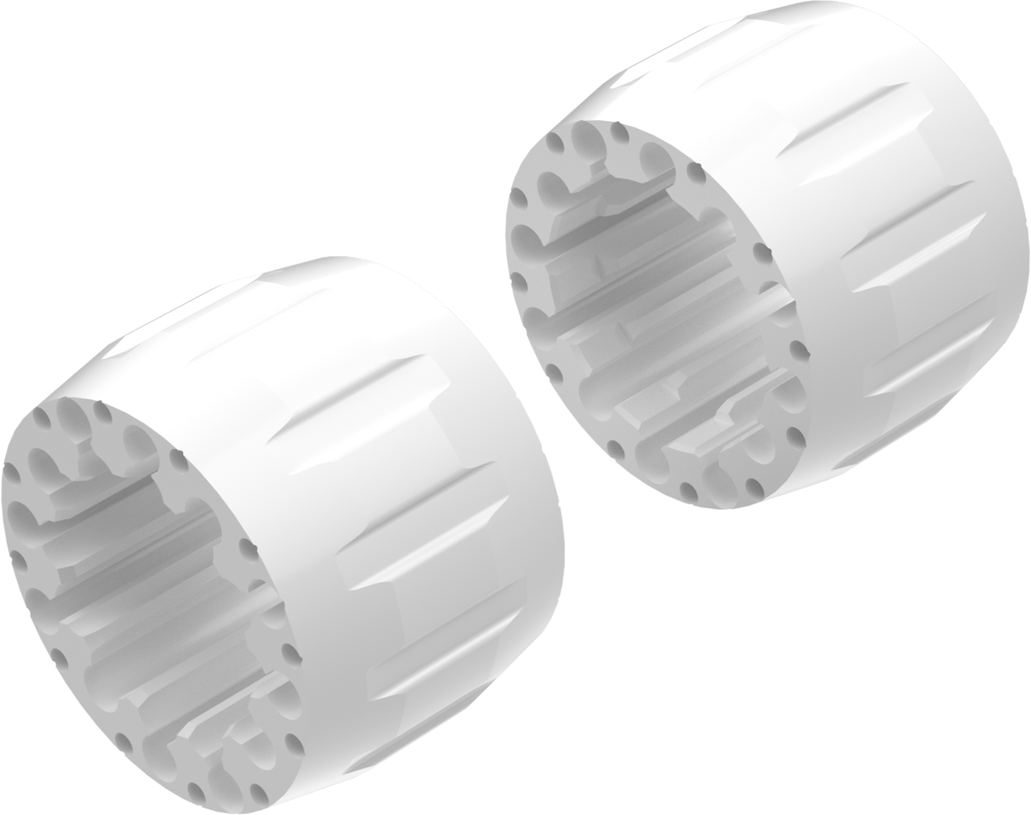 Wheel Spacers Model A 100mm (Without bolts) White CROSSPRO 