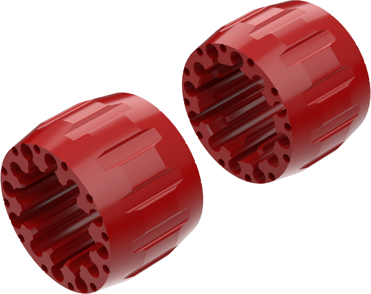 Alargadores de Roda Modelo A 100mm (Sem pernos) Vermelho CROSSPRO 