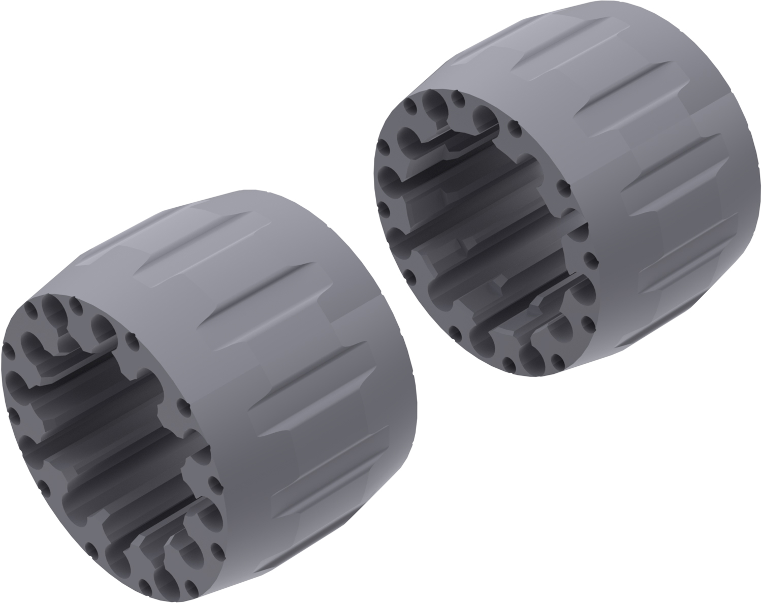 Wheel Spacers Model A 100mm (Without bolts) Textured Gray CROSSPRO 