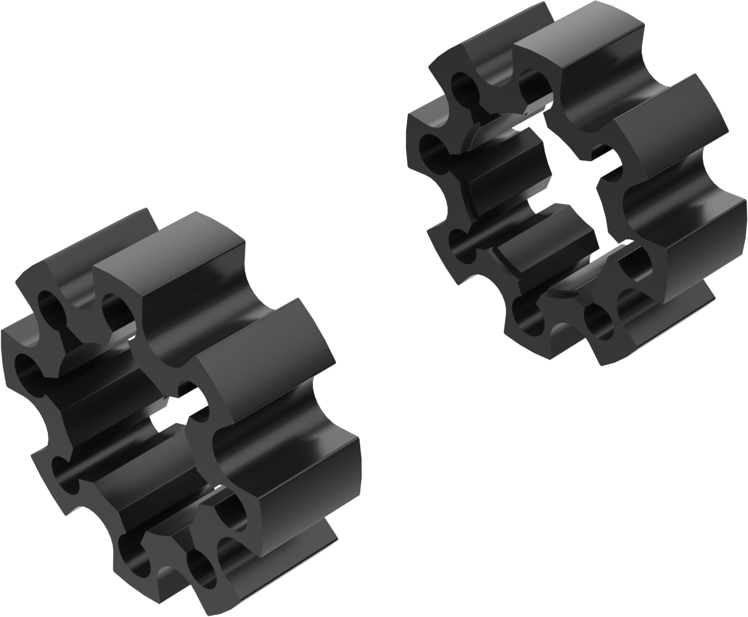 Alargadores de Roda Modelo C 45mm (Sem pernos) Preto CROSSPRO 