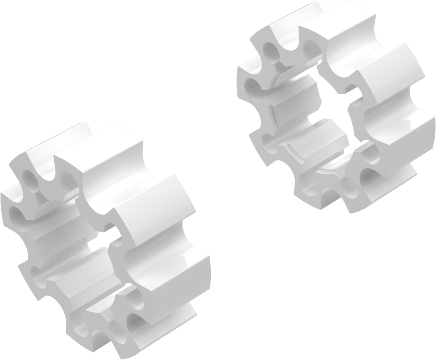 Alargadores de Roda Modelo C 45mm (Sem pernos) Branco CROSSPRO 