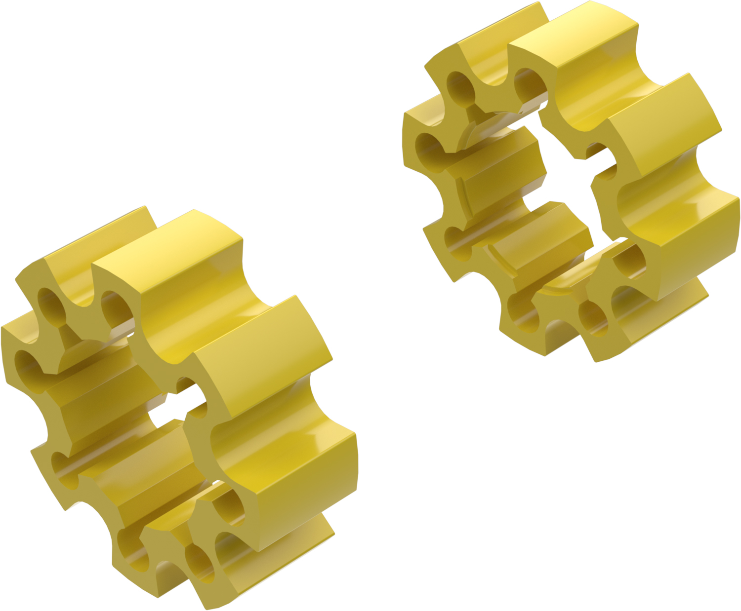 Alargadores de Roda Modelo C 45mm (Sem pernos) Amarelo CROSSPRO 