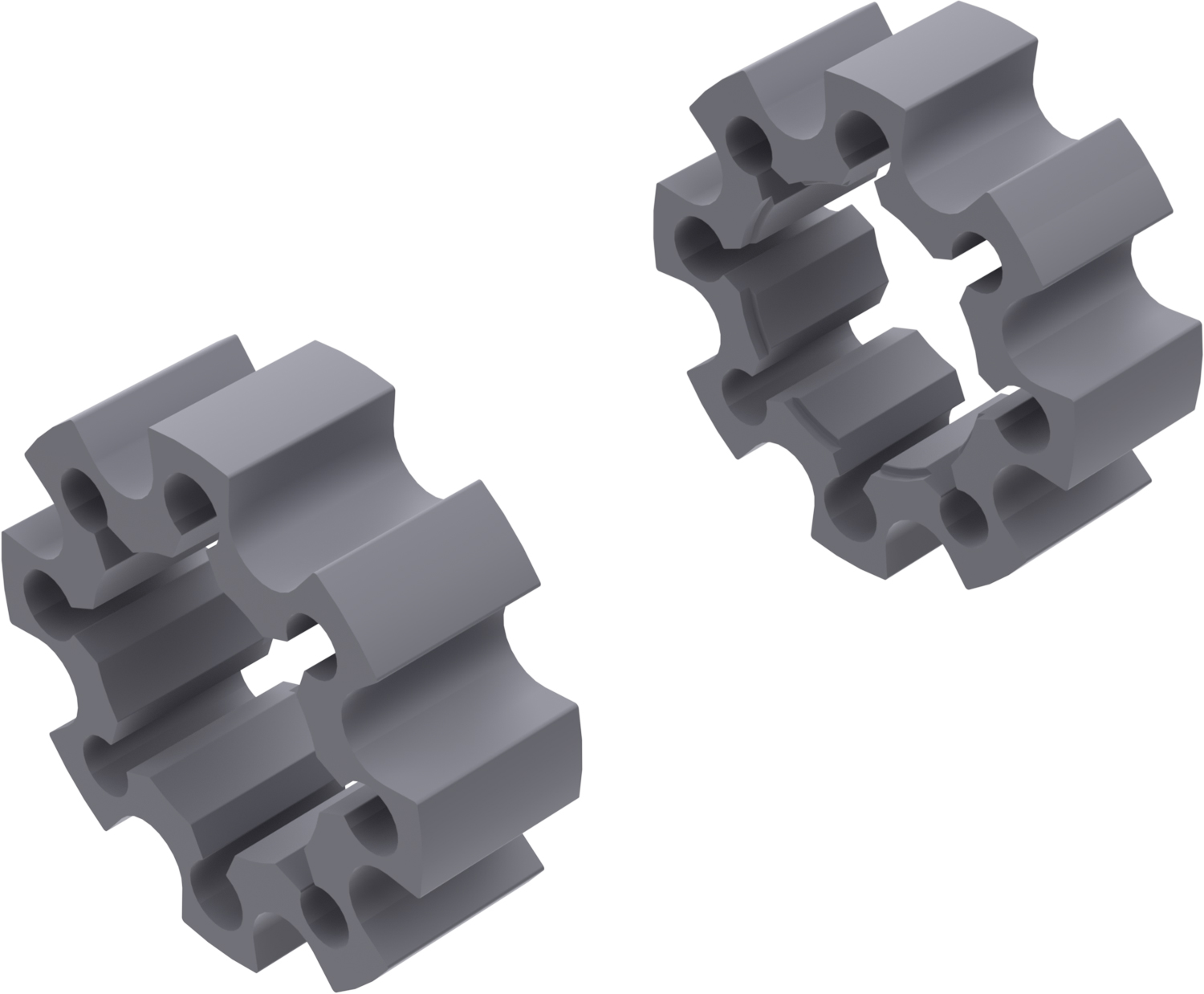 Alargadores de Roda Modelo C 45mm (Sem pernos) Cinza Textura CROSSPRO 