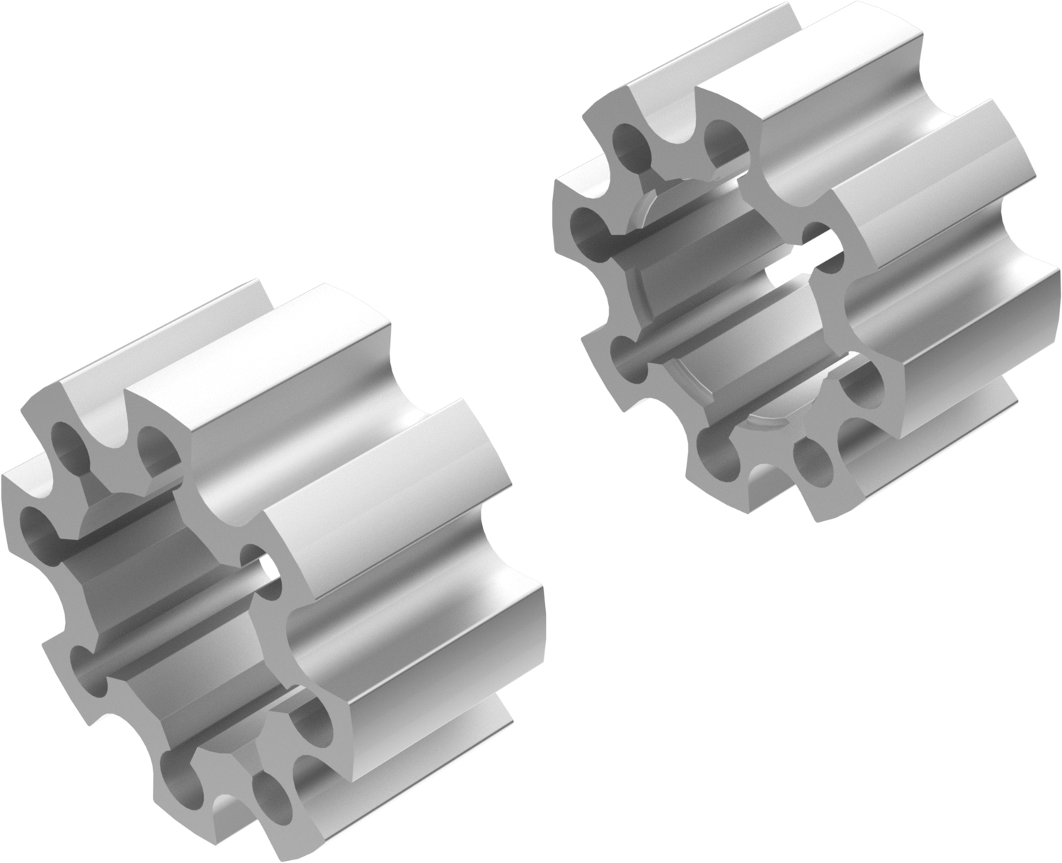 Wheel Spacers Model C 65mm (Without bolts) Ice Polish CROSSPRO 