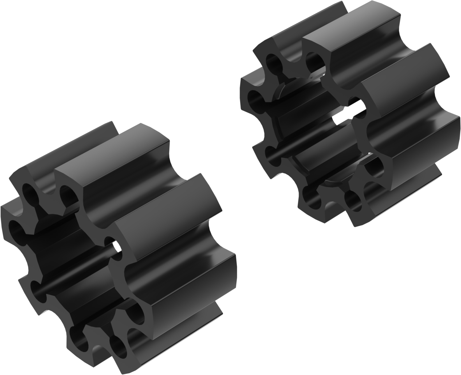Alargadores de Roda Modelo C 65mm (Sem pernos) Preto CROSSPRO 