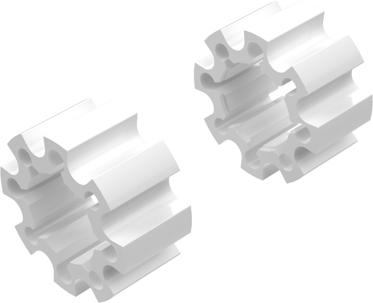 Alargadores de Roda Modelo C 65mm (Sem pernos) Branco CROSSPRO 