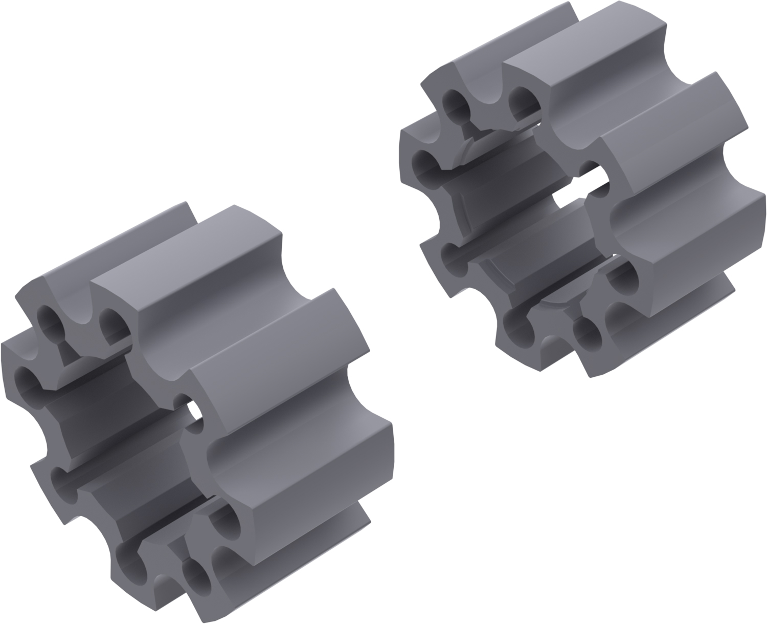 Wheel Spacers Model C 65mm (Without bolts) Textured Gray CROSSPRO 