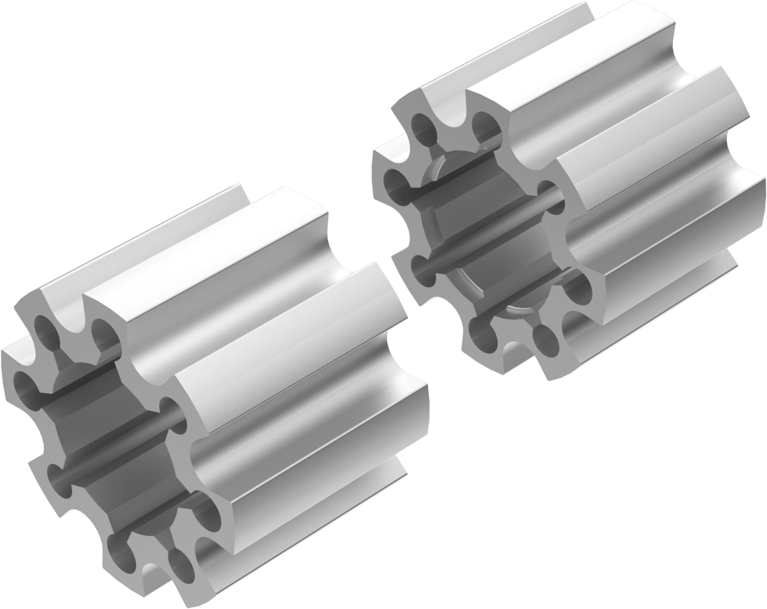 Wheel Spacers Model C 100mm (Without bolts) Ice Polish CROSSPRO 