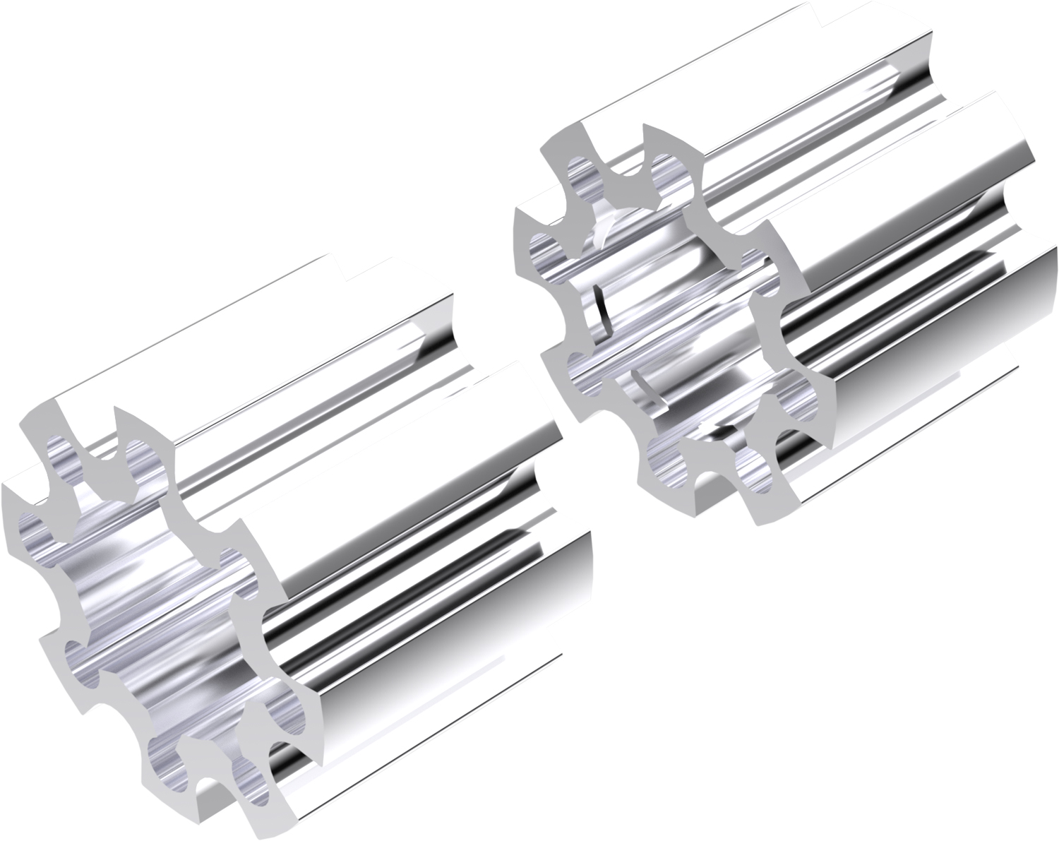 Alargadores de Roda Modelo C 100mm (Sem pernos) Polido CROSSPRO 