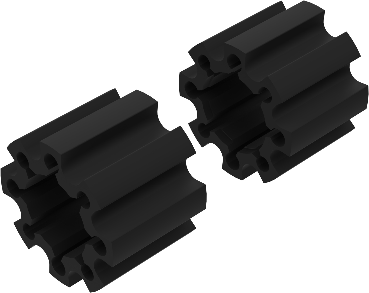 Alargadores de Roda Modelo C 100mm (Sem pernos) Preto Textur CROSSPRO 