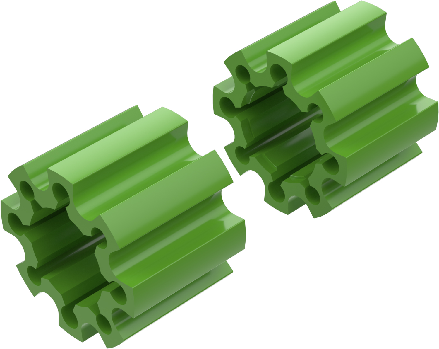 Alargadores de Roda Modelo C 100mm (Sem pernos) Verde CROSSPRO 