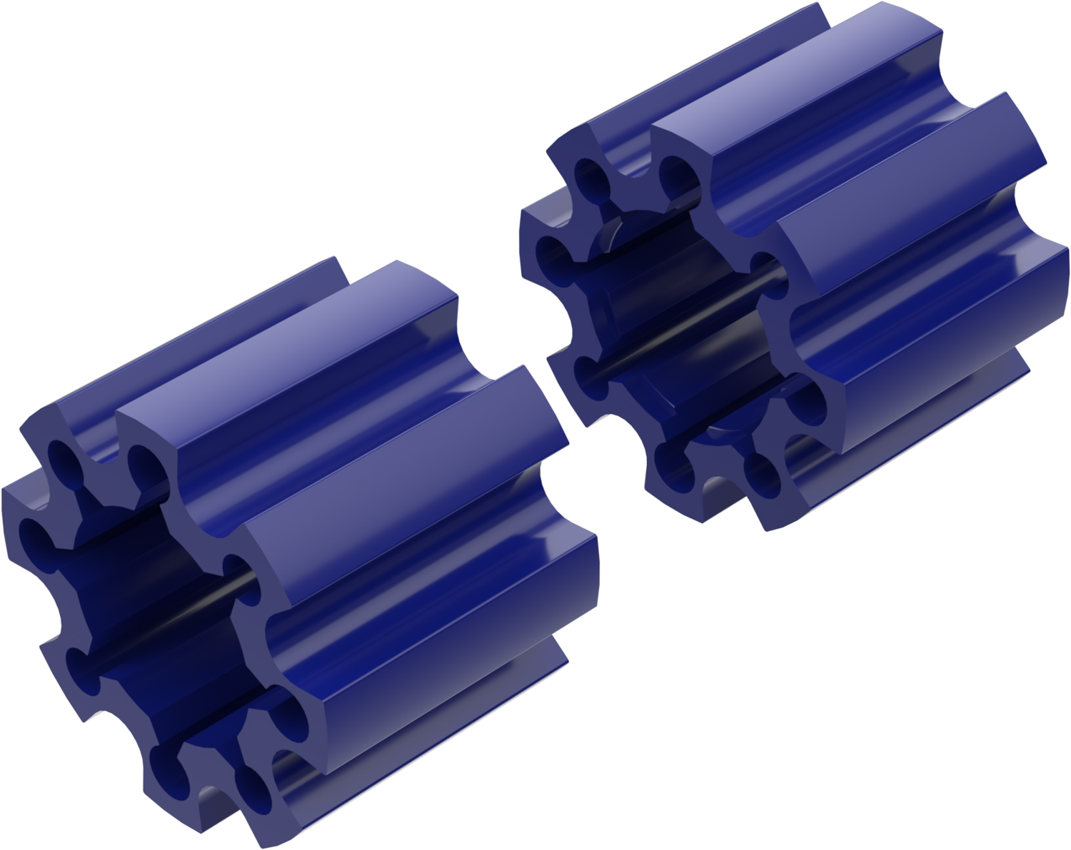 Wheel Spacers Model C 100mm (Without bolts) Blue CROSSPRO 