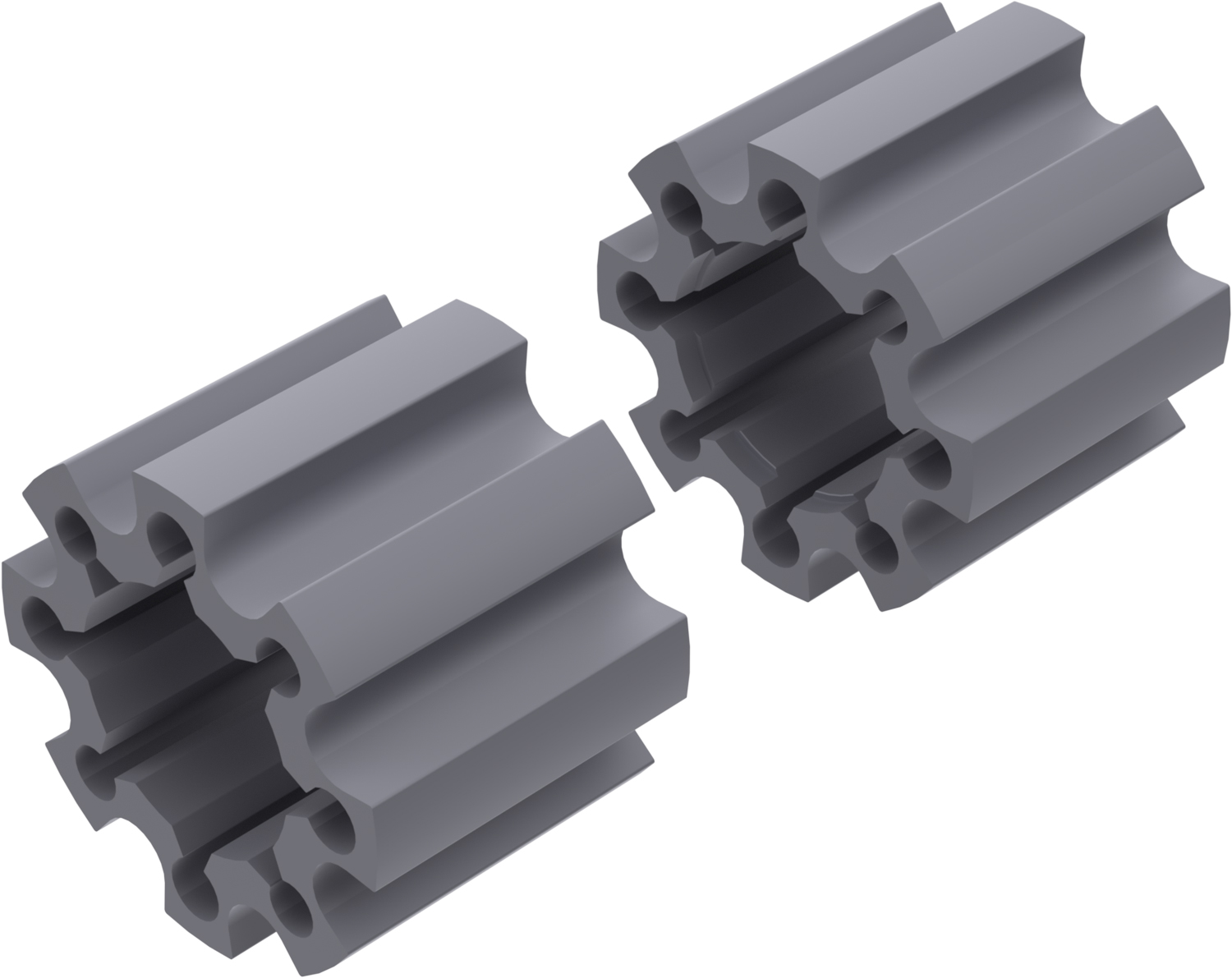 Alargadores de Roda Modelo C 100mm (Sem pernos) Cinza Textur CROSSPRO 