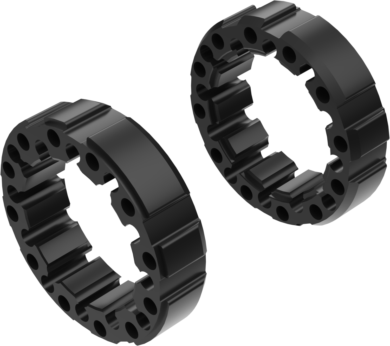 Alargadores de Roda Modelo D 45mm (Sem pernos) Preto CROSSPRO 