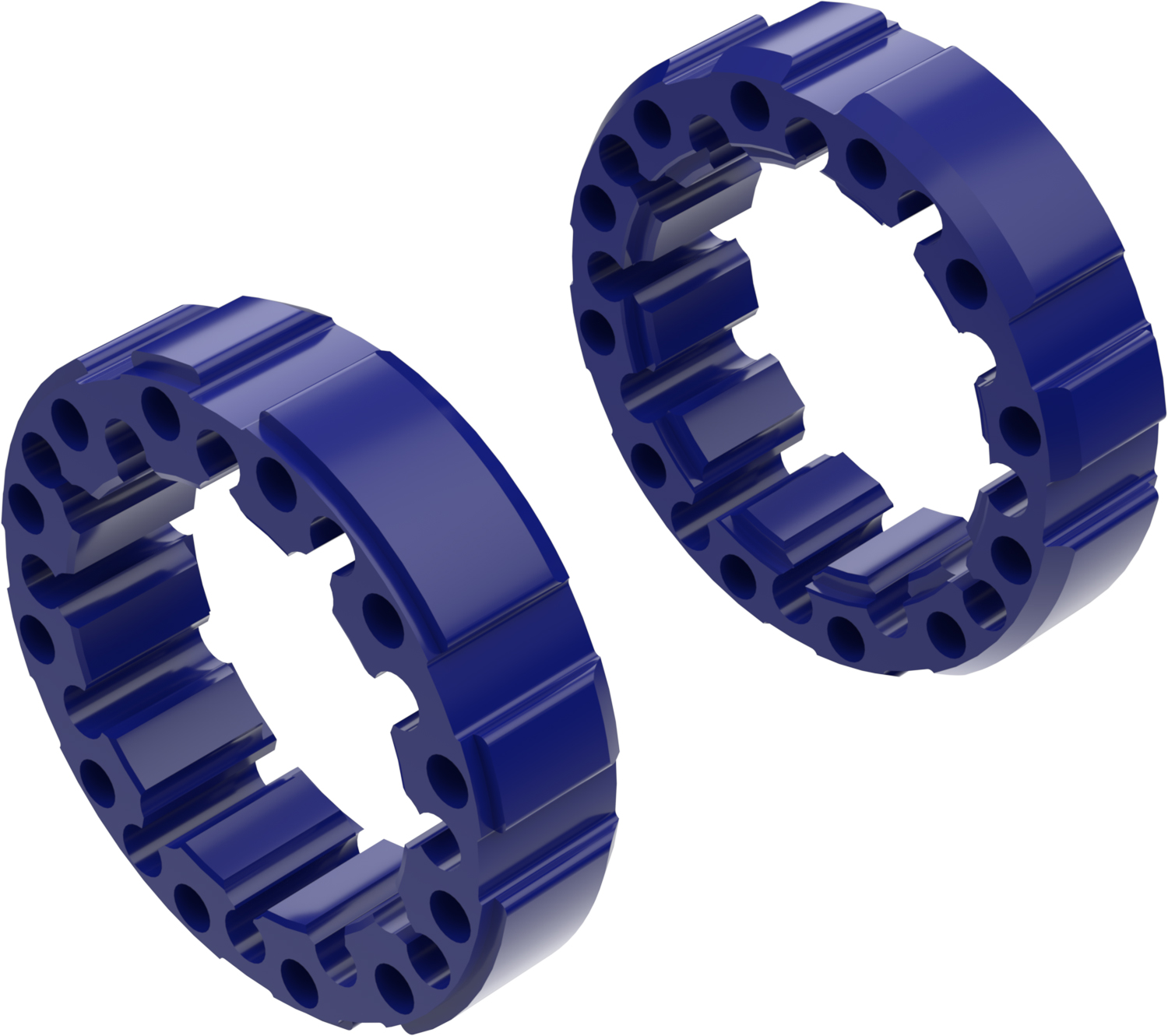 Alargadores de Roda Modelo D 45mm (Sem pernos) Azul CROSSPRO 