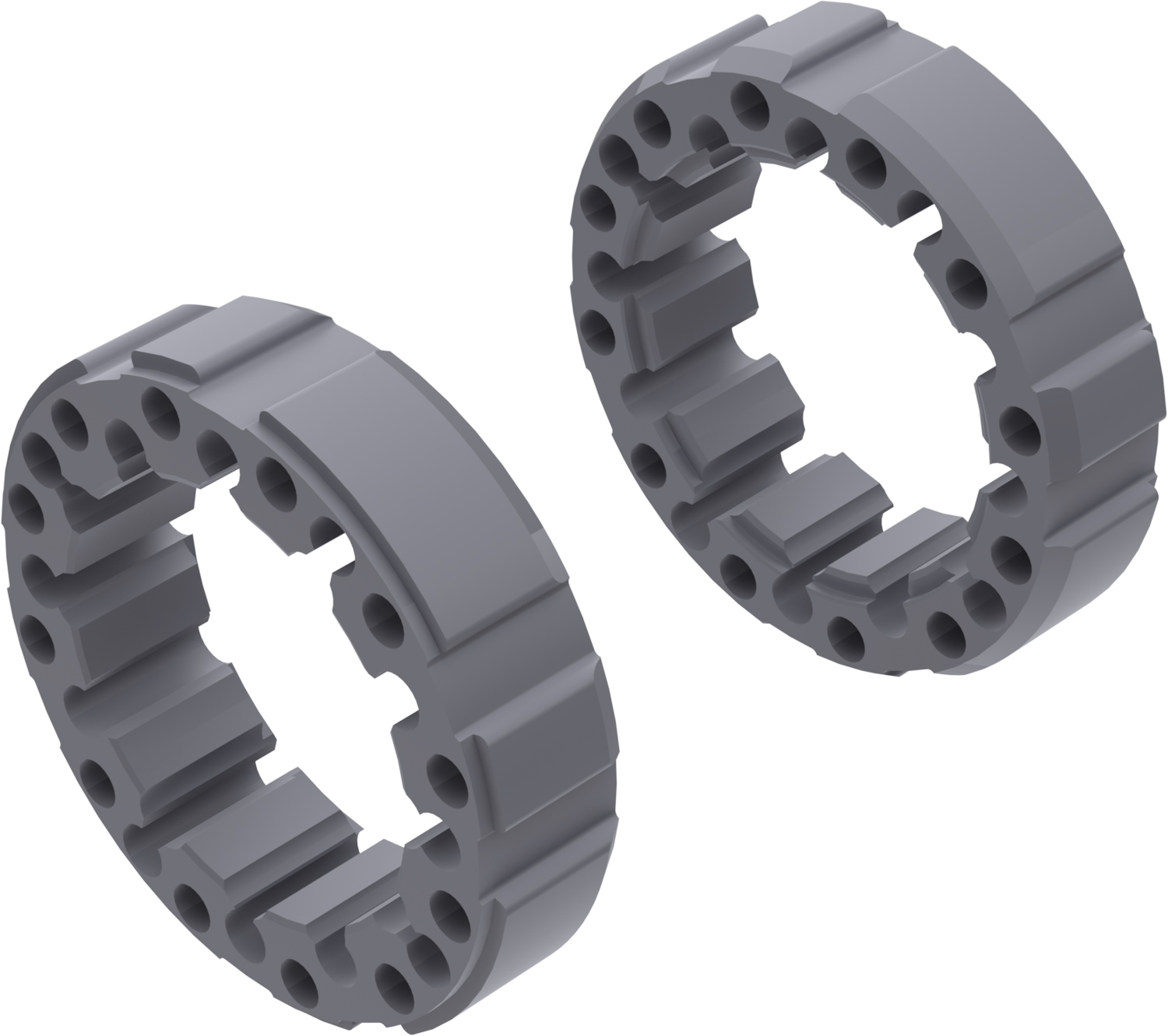 Alargadores de Roda Modelo D 45mm (Sem pernos) Cinza Textura CROSSPRO 