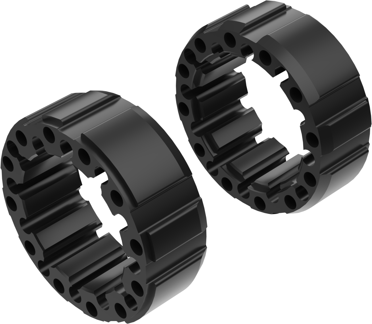 Alargadores de Roda Modelo D 65mm (Sem pernos) Preto CROSSPRO 