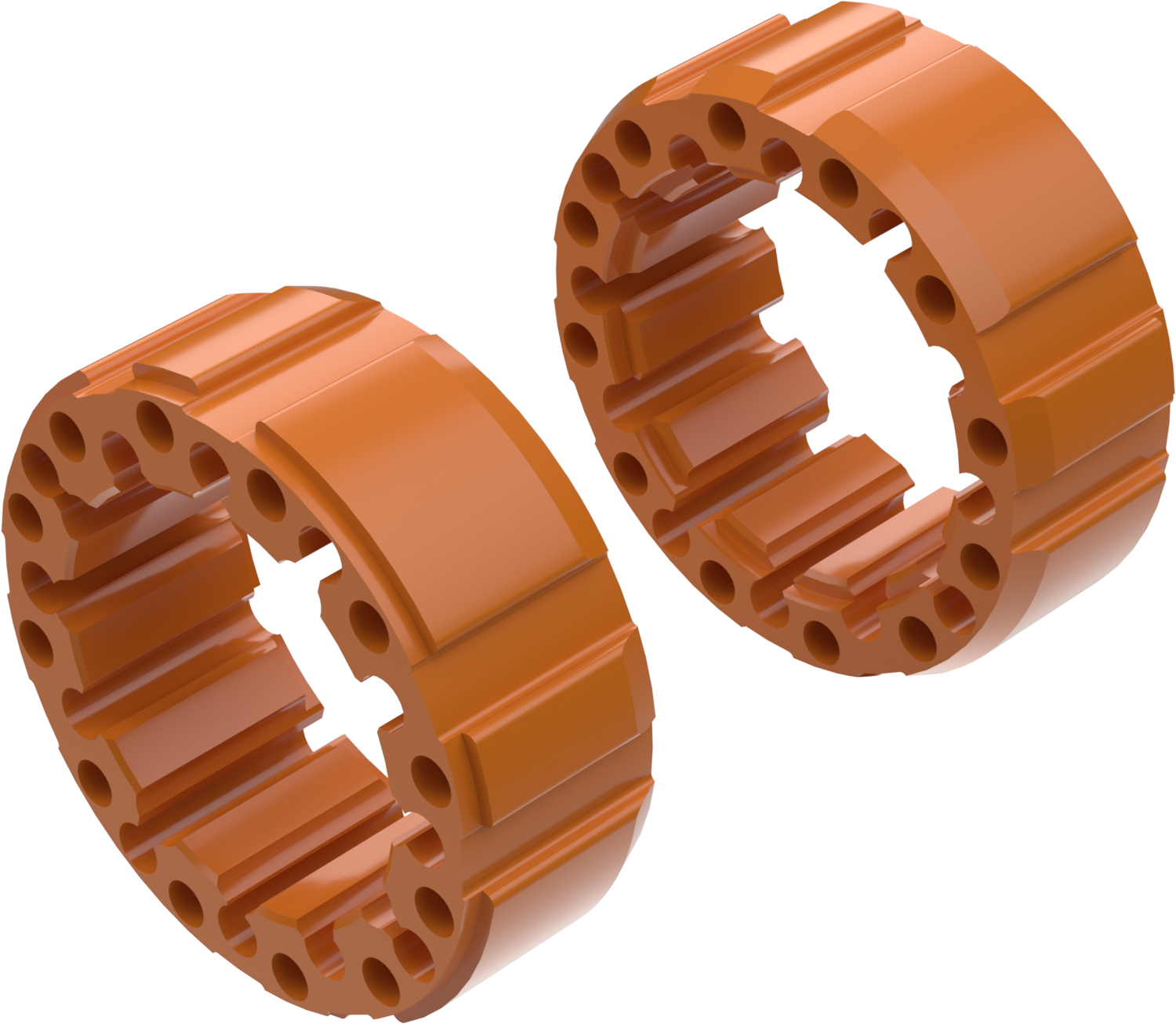 Alargadores de Roda Modelo D 65mm (Sem pernos) Laranja CROSSPRO 
