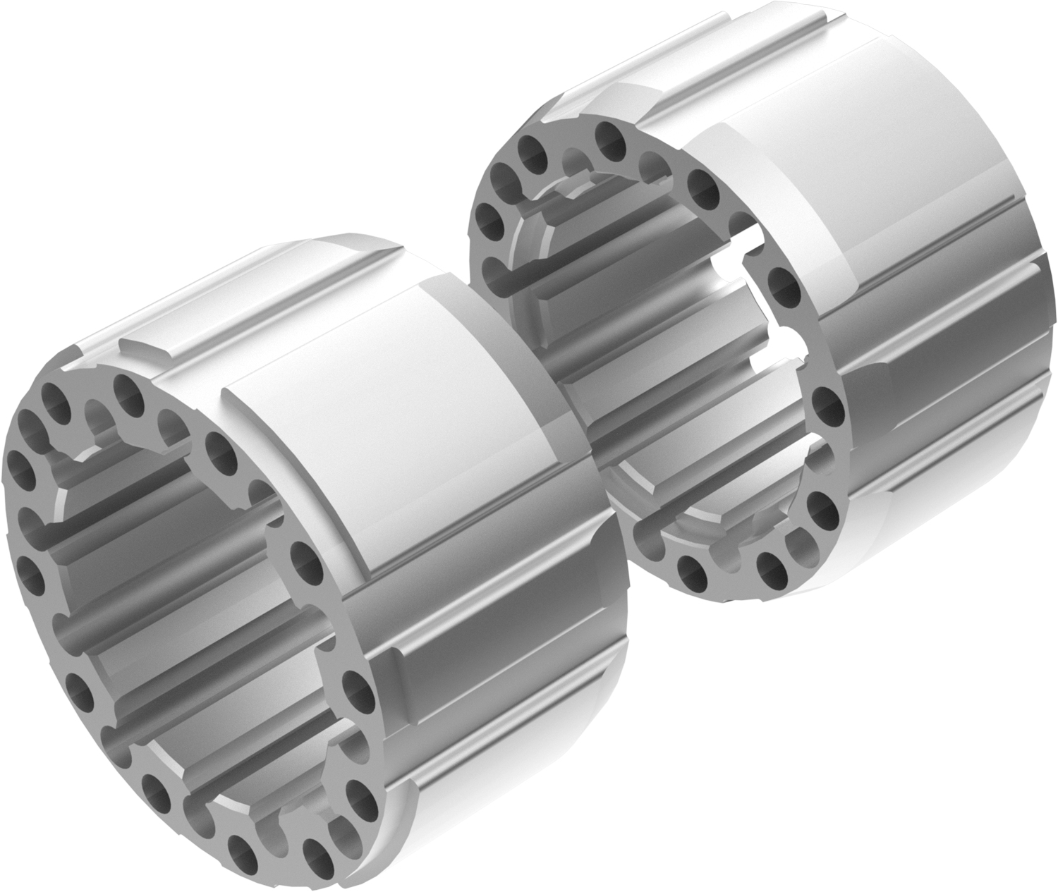 Wheel Spacers Model D 100mm (Without bolts) Ice Polish CROSSPRO 