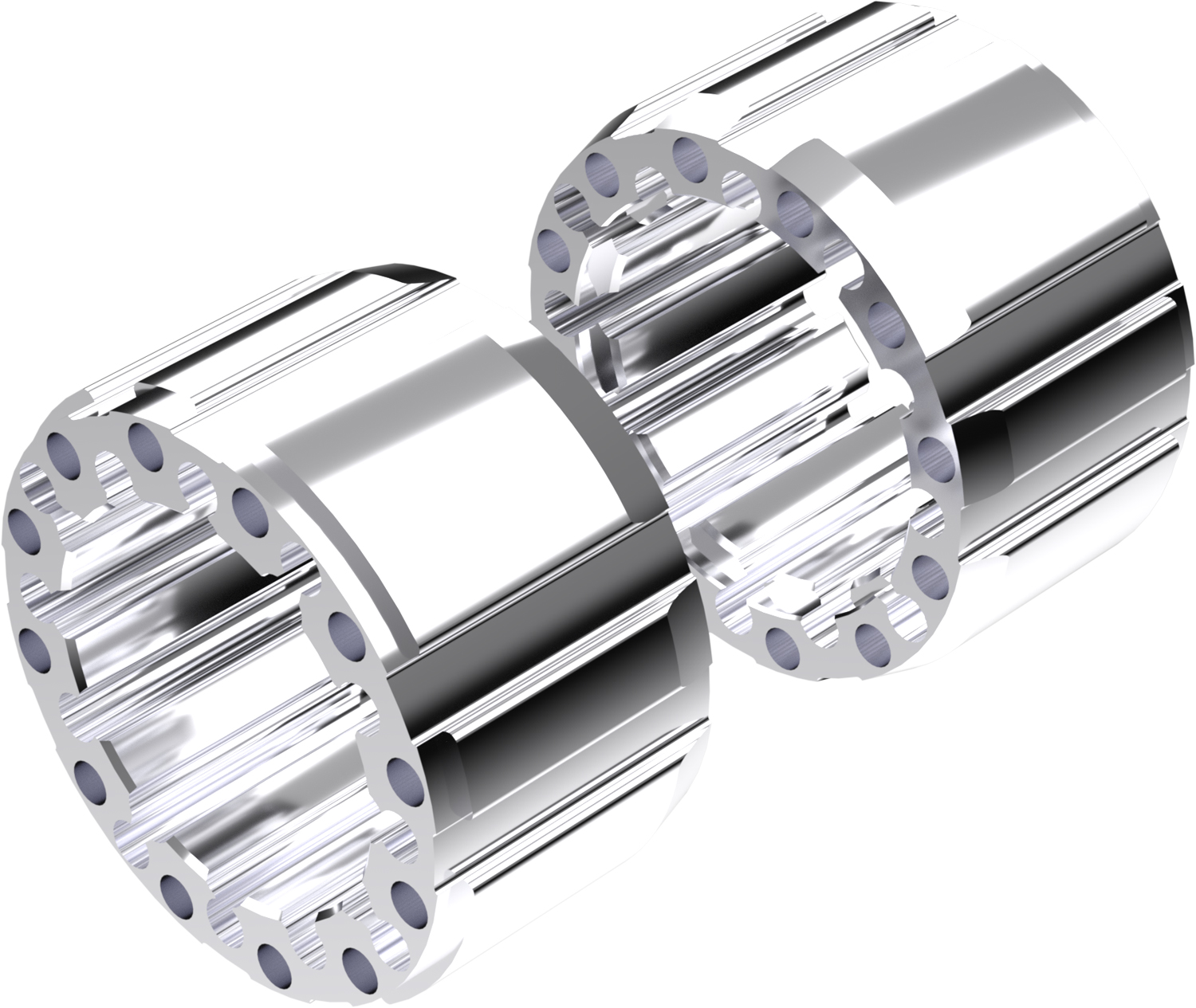 Alargadores de Roda Modelo D 100mm (Sem pernos) Polido CROSSPRO 