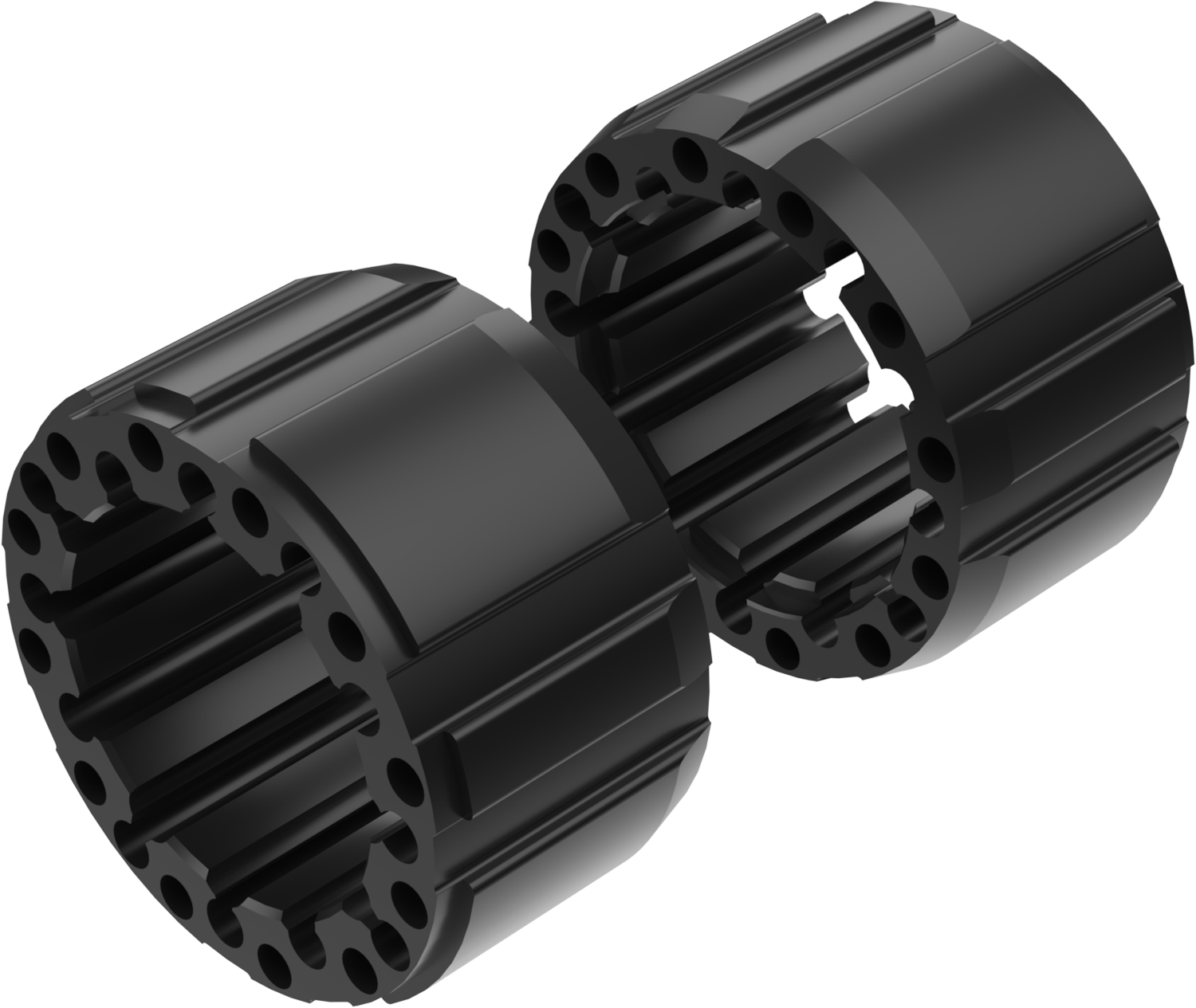 Wheel Spacers Model D 100mm (Without bolts) Black CROSSPRO 