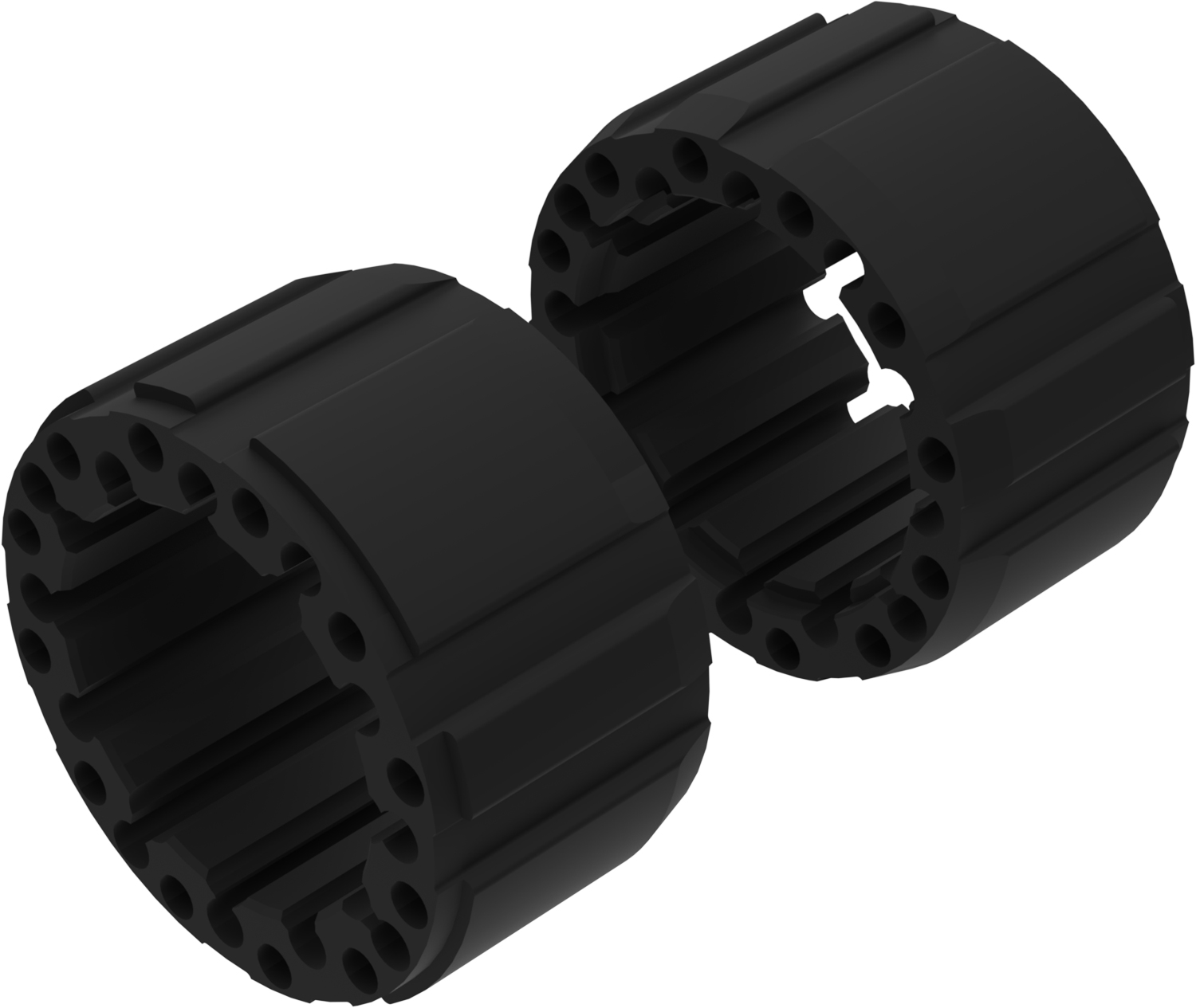 Wheel Spacers Model D 100mm (Without bolts) Textured Black CROSSPRO 