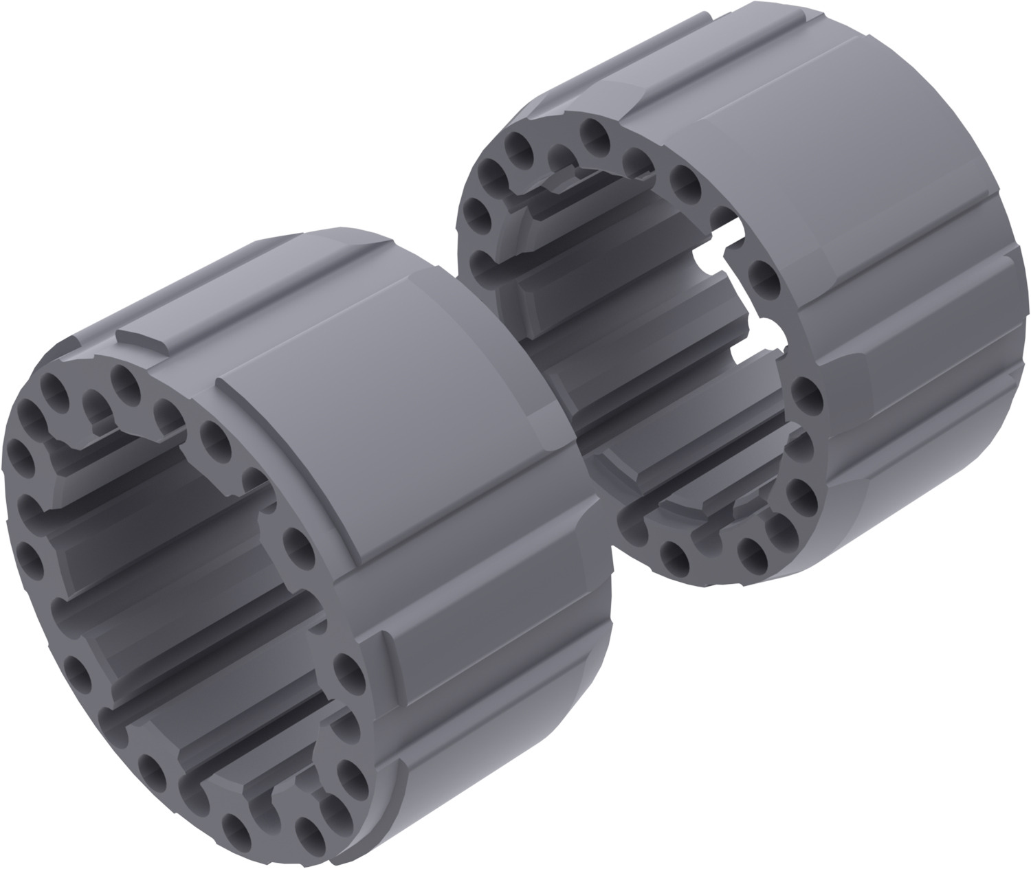 Wheel Spacers Model D 100mm (Without bolts) Textured Gray CROSSPRO 