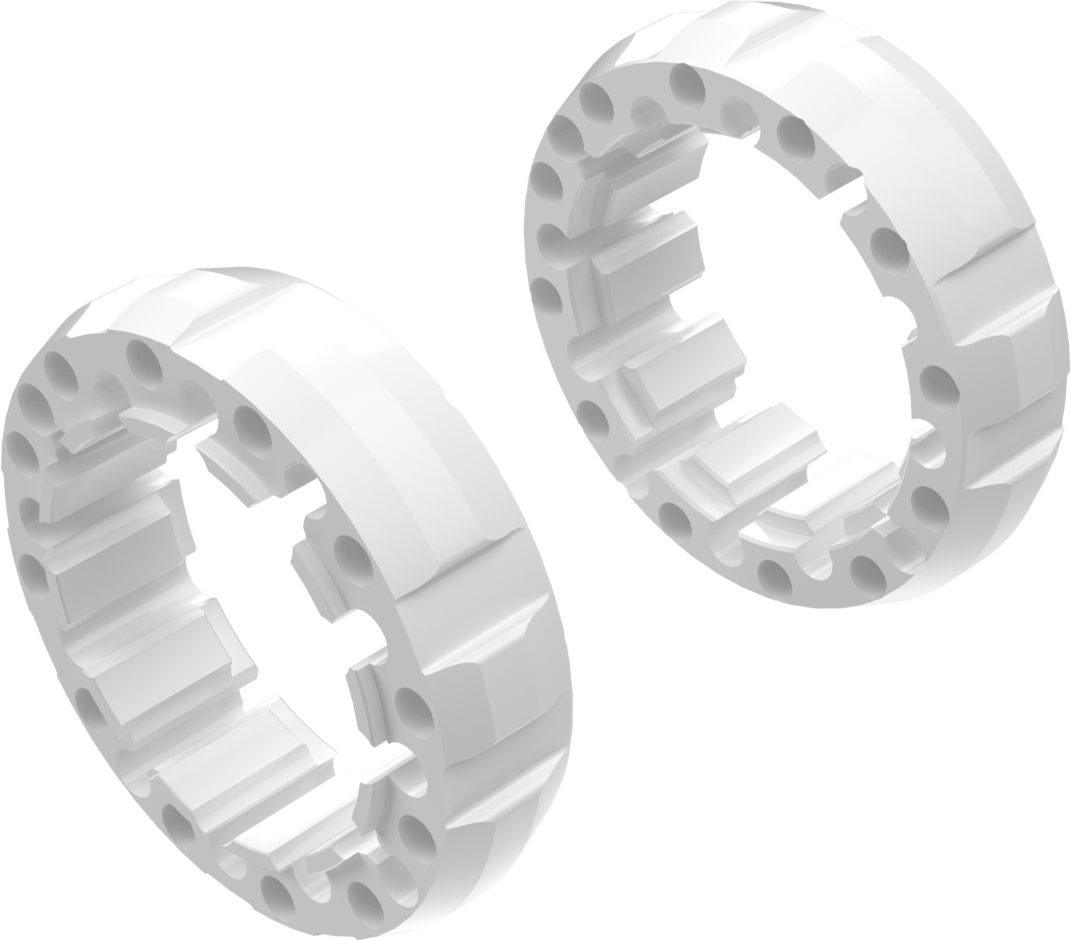 Alargadores de Roda Modelo G 45mm (Sem pernos) Branco CROSSPRO 