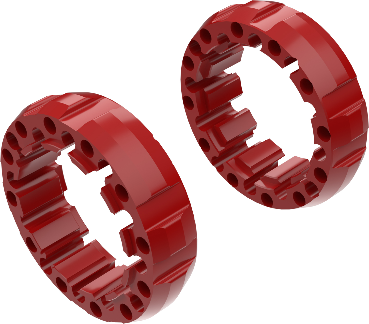 Alargadores de Roda Modelo G 45mm (Sem pernos) Vermelho CROSSPRO 