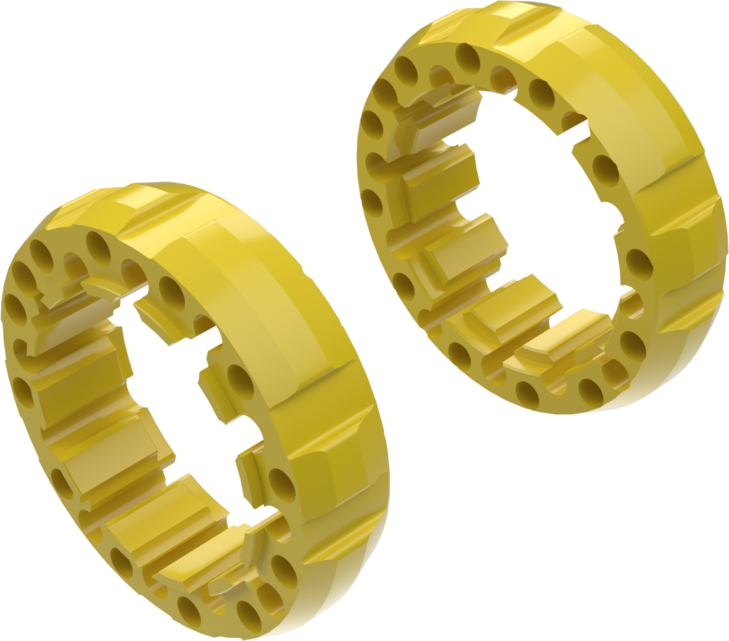 Alargadores de Roda Modelo G 45mm (Sem pernos) Amarelo CROSSPRO 