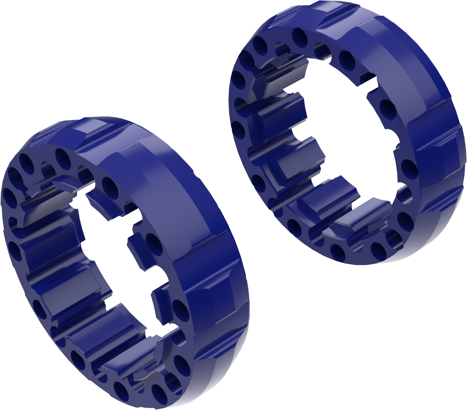 Alargadores de Roda Modelo G 45mm (Sem pernos) Azul CROSSPRO 