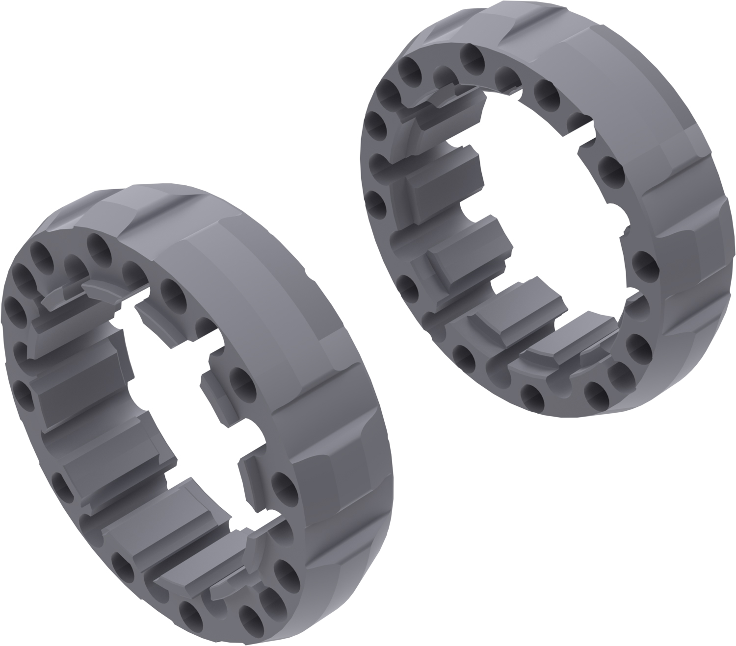Alargadores de Roda Modelo G 45mm (Sem pernos) Cinza Textura CROSSPRO 