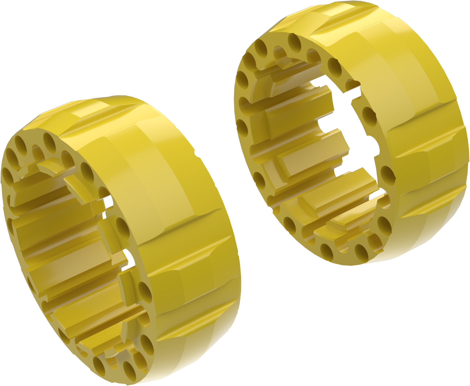 Alargadores de Roda Modelo G 65mm (Sem pernos) Amarelo CROSSPRO 