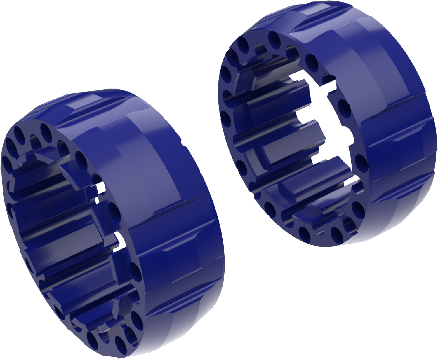 Alargadores de Roda Modelo G 65mm (Sem pernos) Azul CROSSPRO 