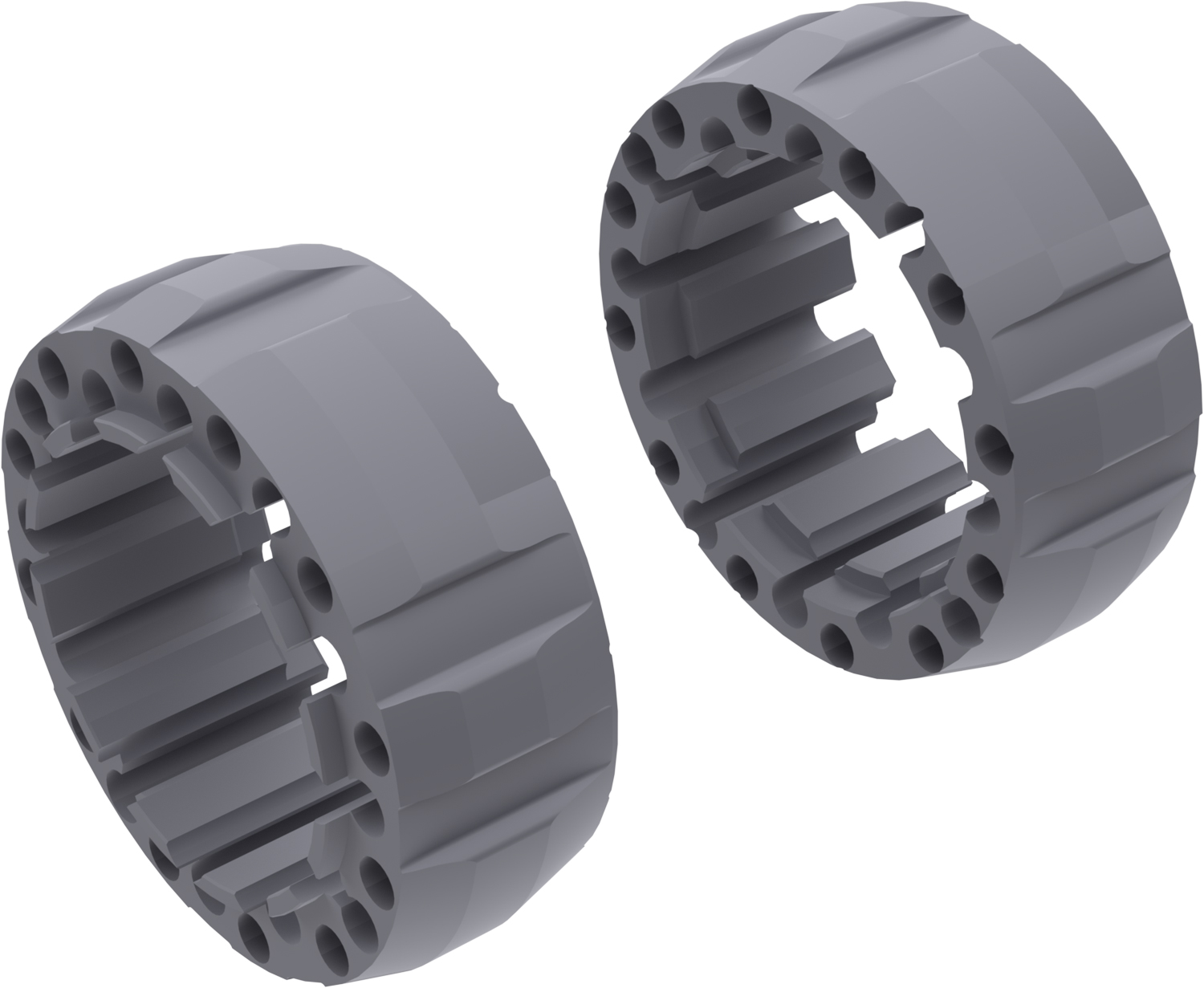 Alargadores de Roda Modelo G 65mm (Sem pernos) Cinza Textura CROSSPRO 