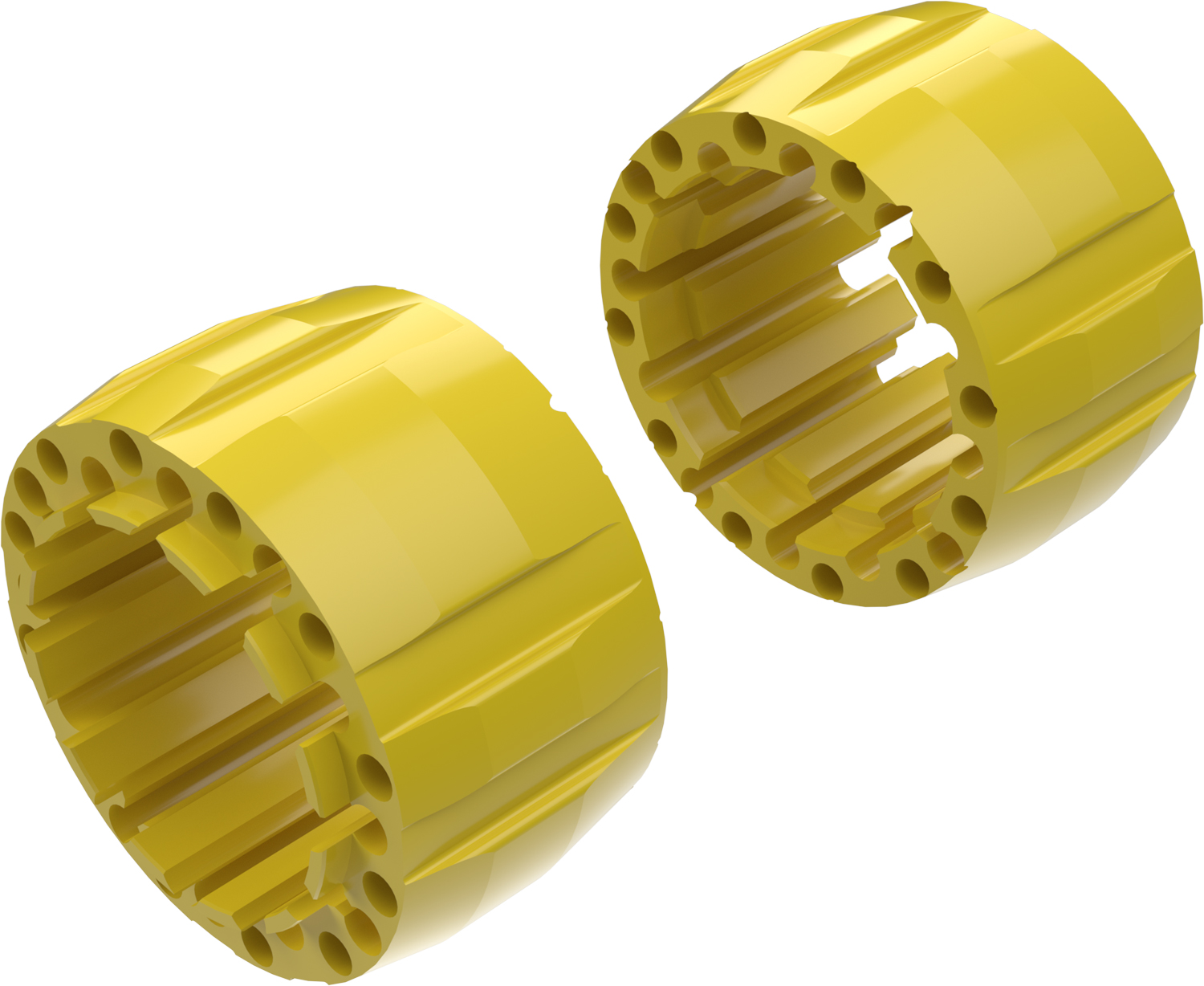 Alargadores de Roda Modelo G 100mm (Sem pernos) Amarelo CROSSPRO 