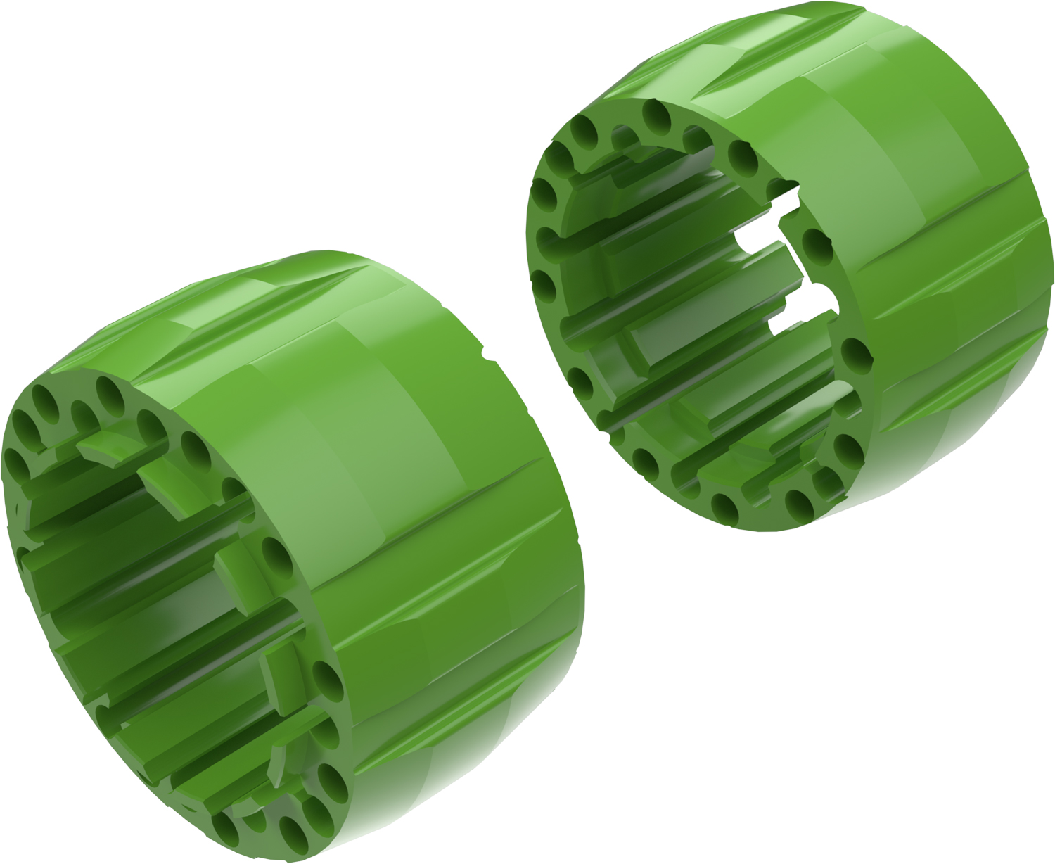 Alargadores de Roda Modelo G 100mm (Sem pernos) Verde CROSSPRO 