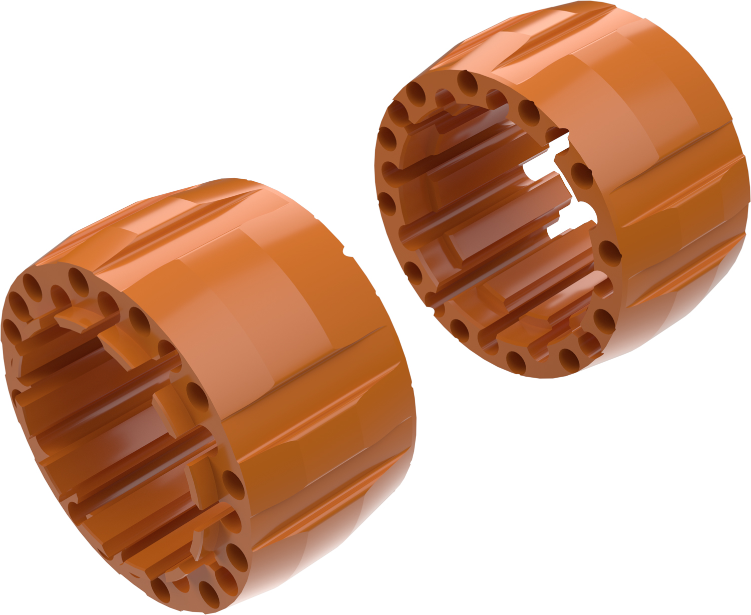 Alargadores de Roda Modelo G 100mm (Sem pernos) Laranja CROSSPRO 